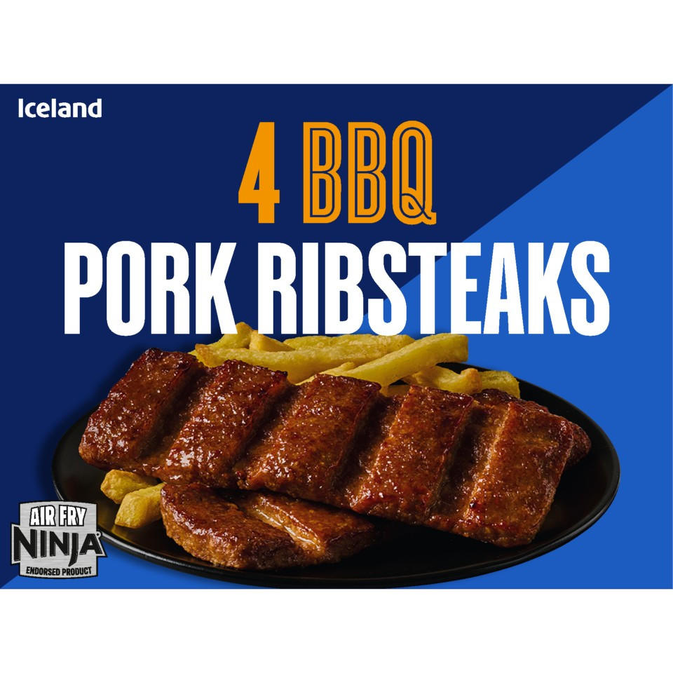 Iceland 4 BBQ Pork Ribsteaks 472g