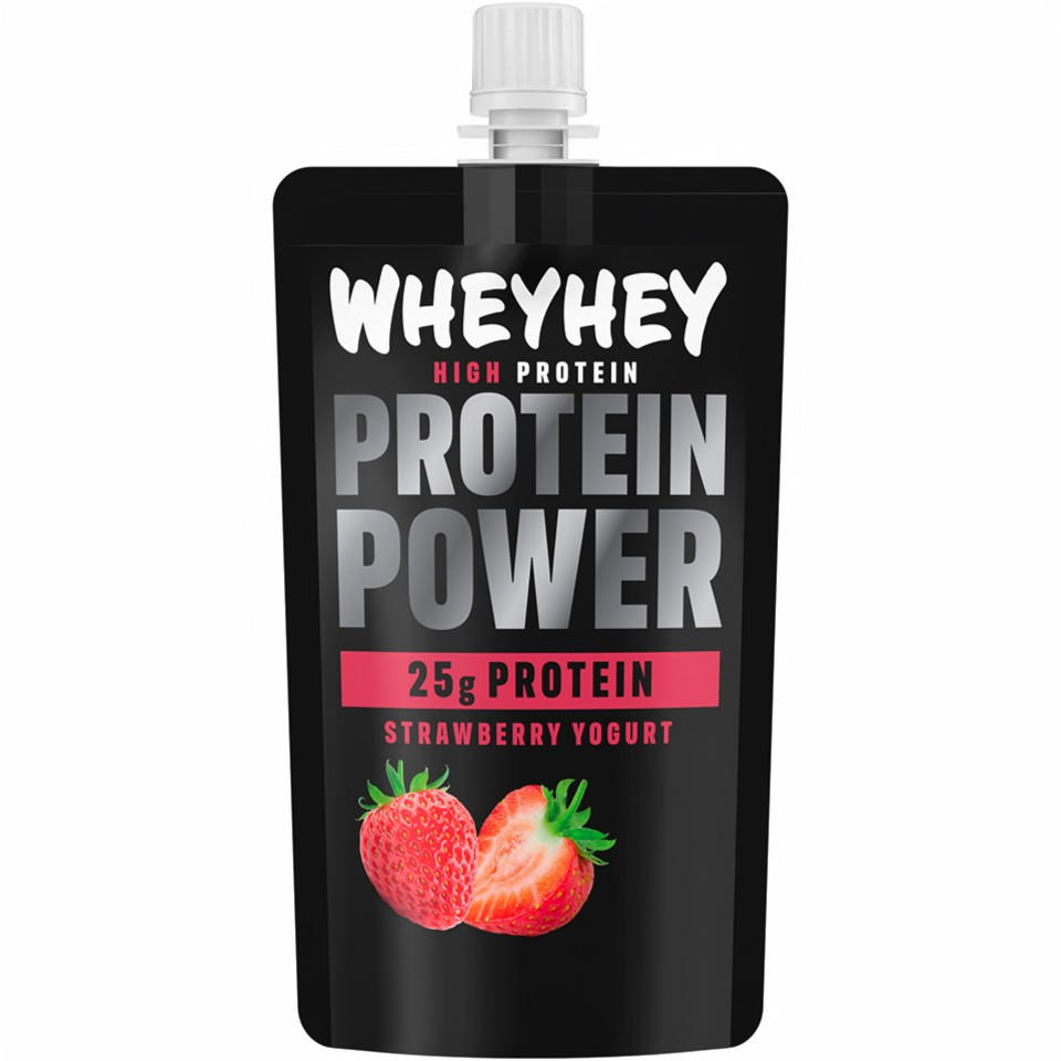 Wheyhey Wheyhey Protein Power Strawberry Yogurt 200g | Grocefully