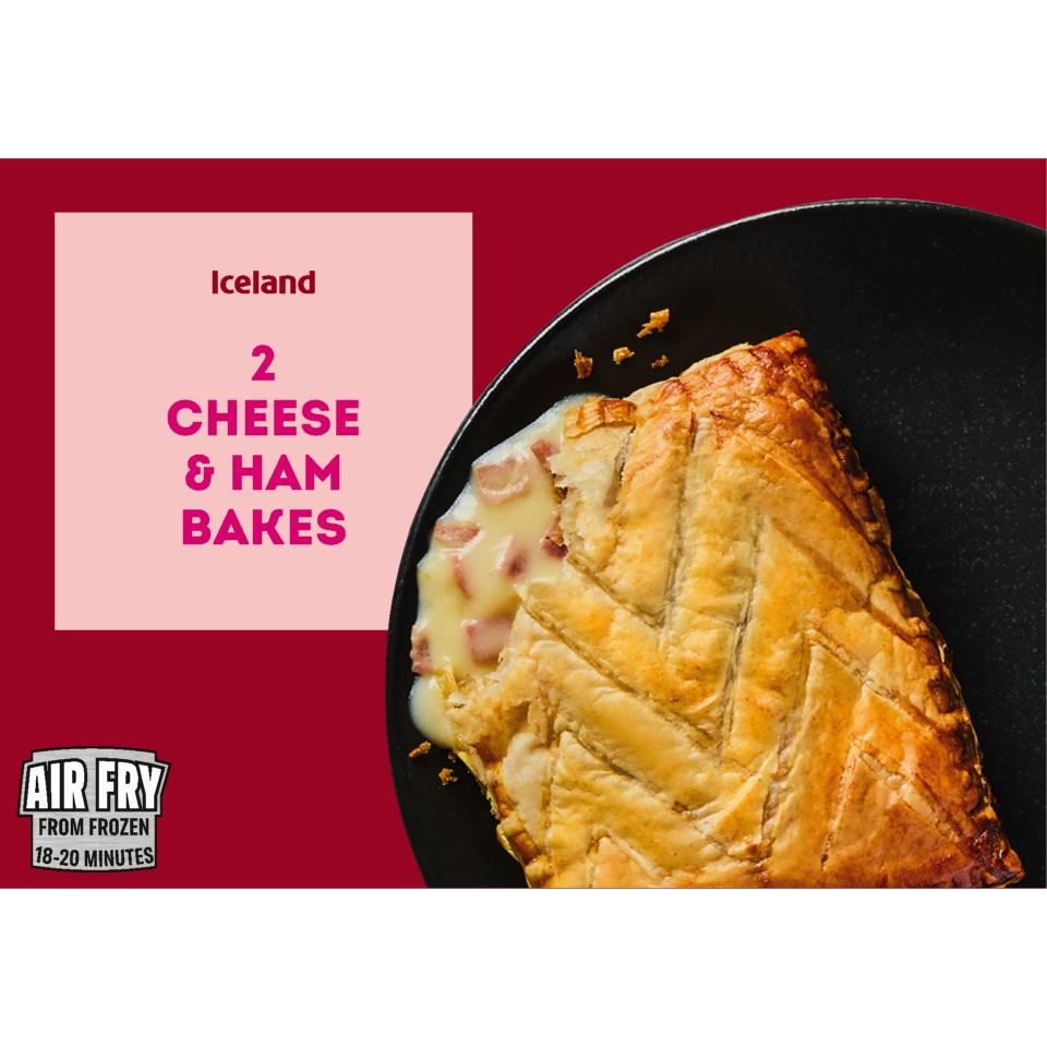 Iceland 2 Cheese & Ham Bakes 260g