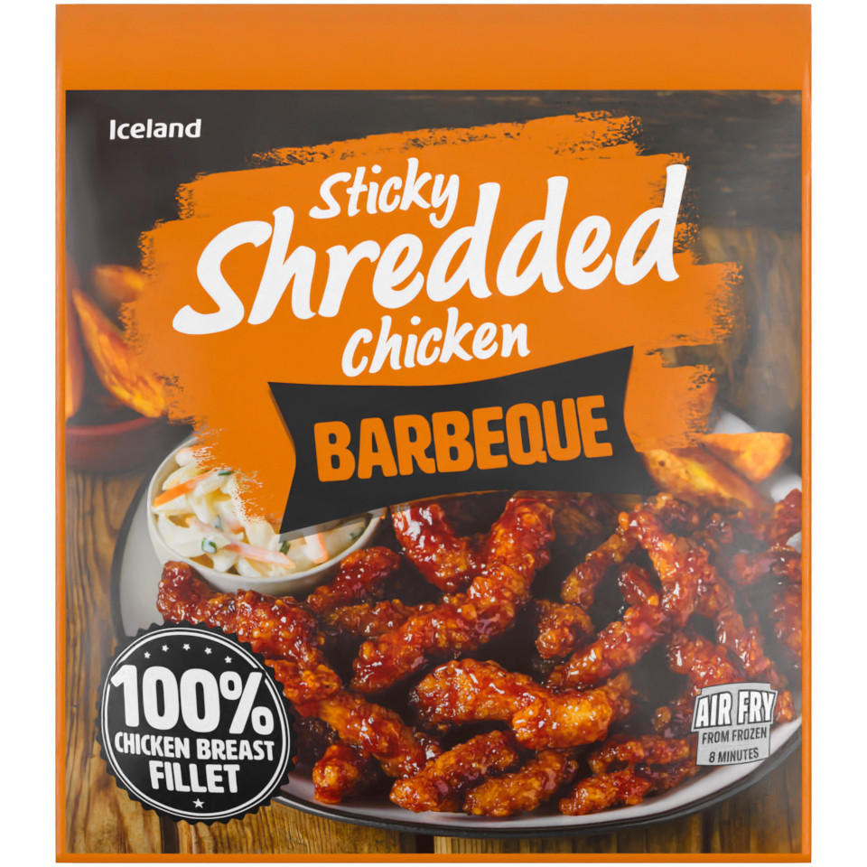Iceland Barbeque Sticky Shredded Chicken 400g