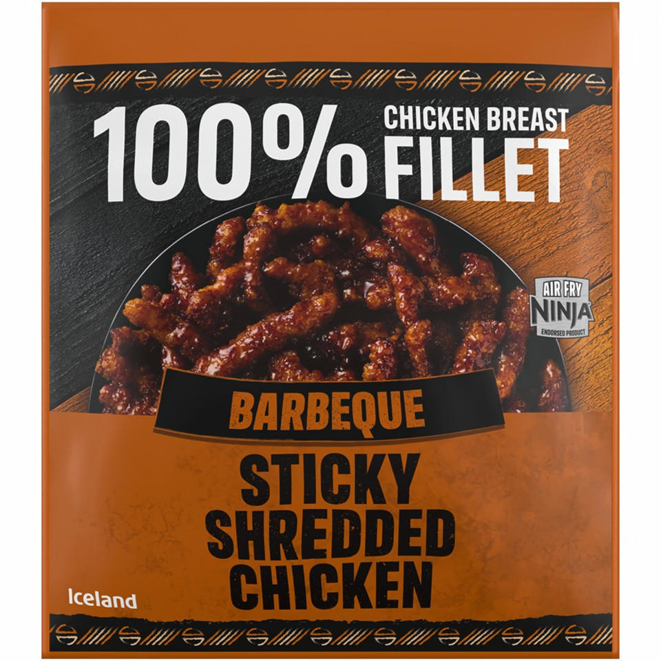Iceland Barbeque Sticky Shredded Chicken 400g