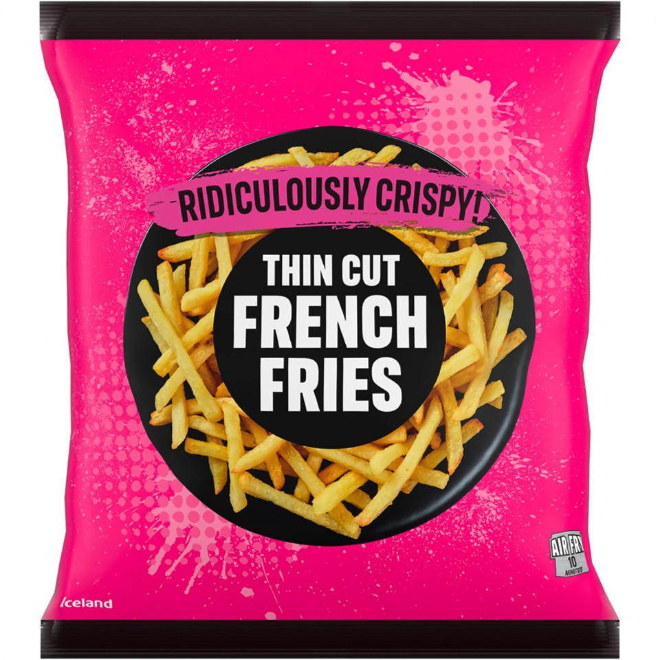 Iceland Ridiculously Crispy Thin Cut French Fries 1.2kg