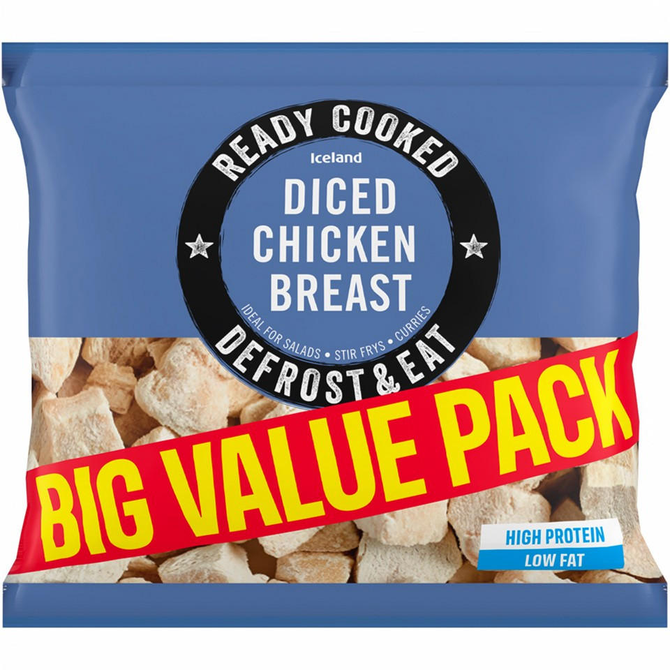 Iceland Diced Chicken Breast 800g