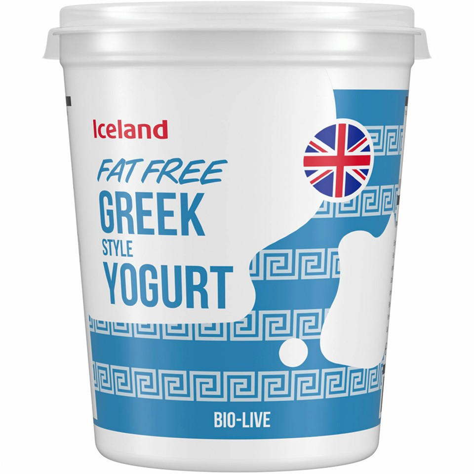 Iceland Fat Free Greek Style Yogurt 450g