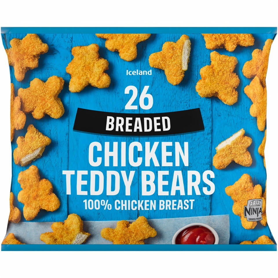 Iceland 26 (Approx.) Chicken Teddy Bears 500g