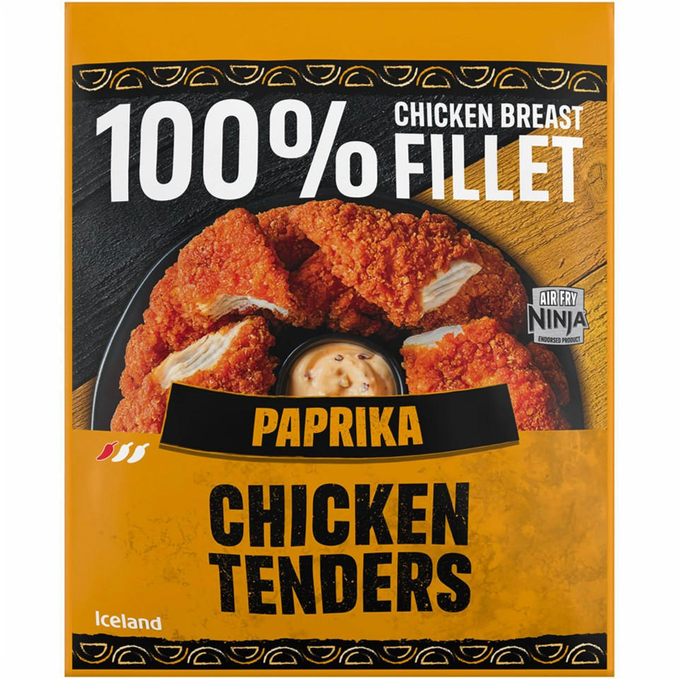 Iceland Paprika Chicken Tenders 450g