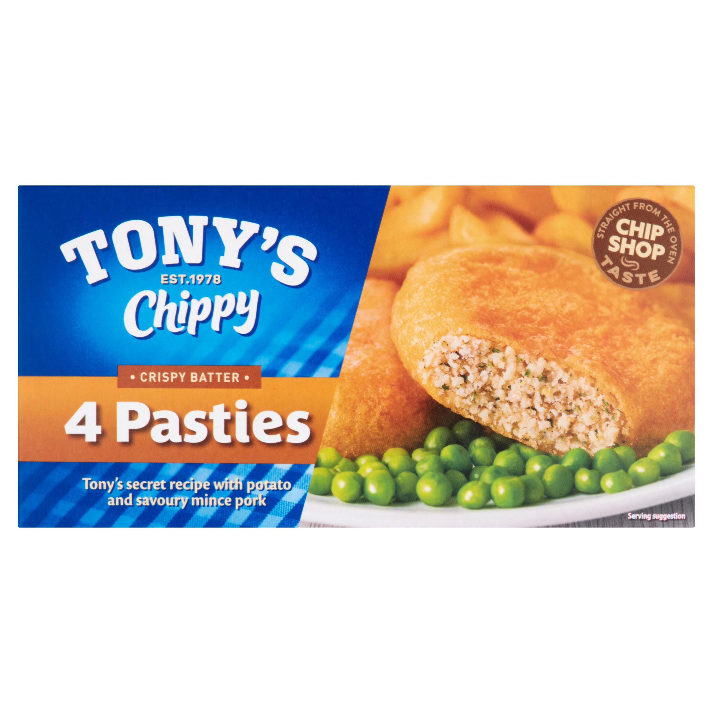 Tony's Chippy Crispy Batter 4 Pasties 400g