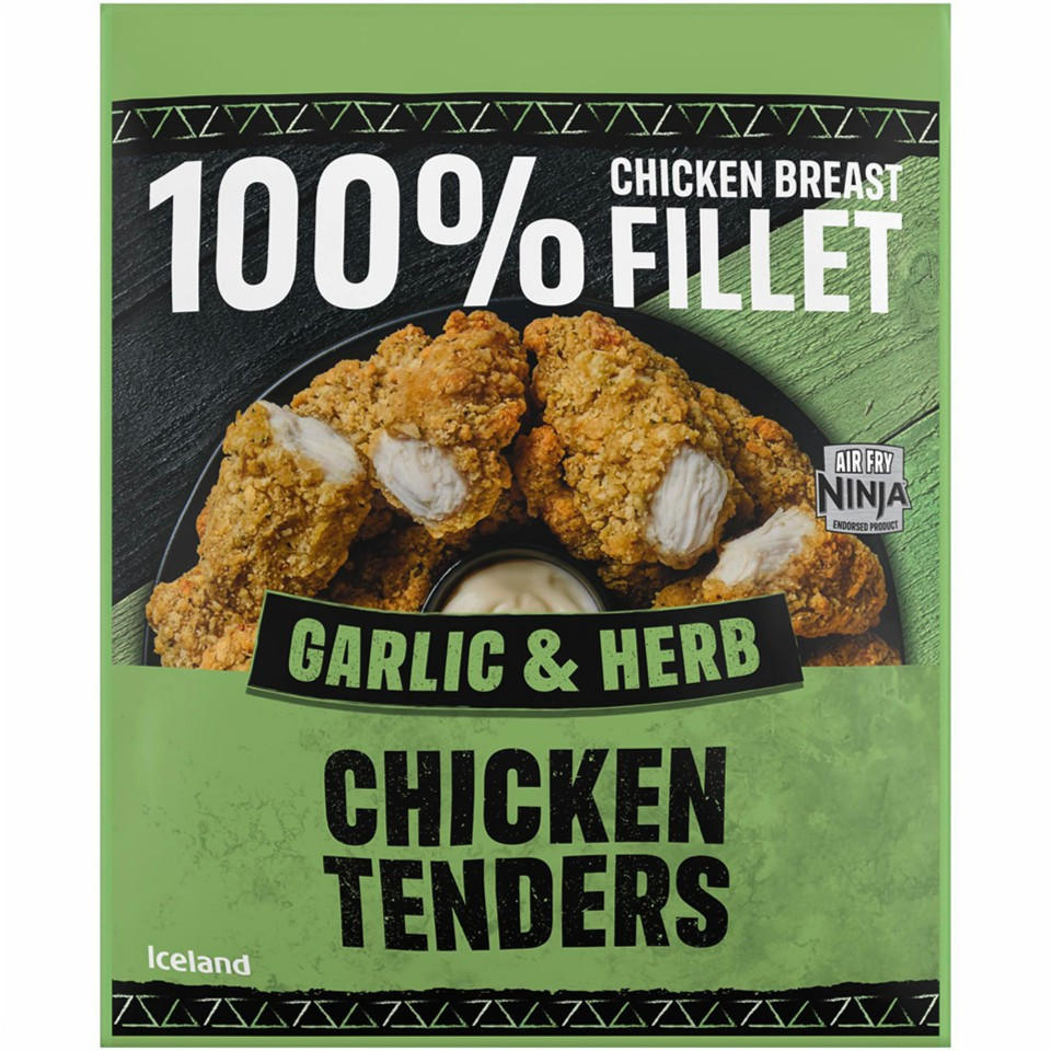 Iceland Garlic & Herb Chicken Tenders 450g