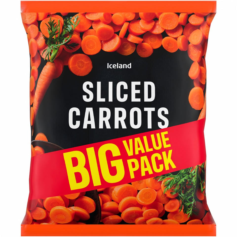 Iceland Sliced Carrots 1.2kg