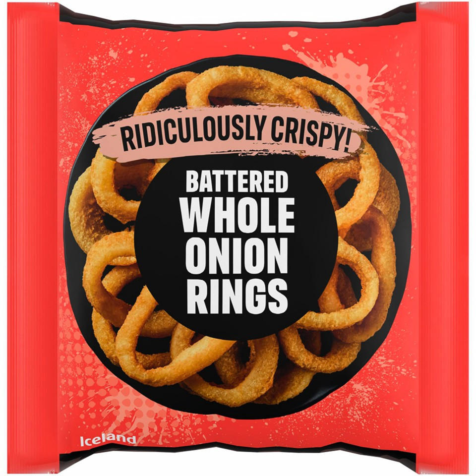 Iceland Battered Whole Onion Rings 400g