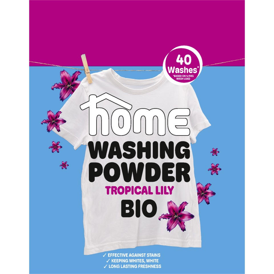 HOME Washing Powder Tropical Lily Bio 2.5kg