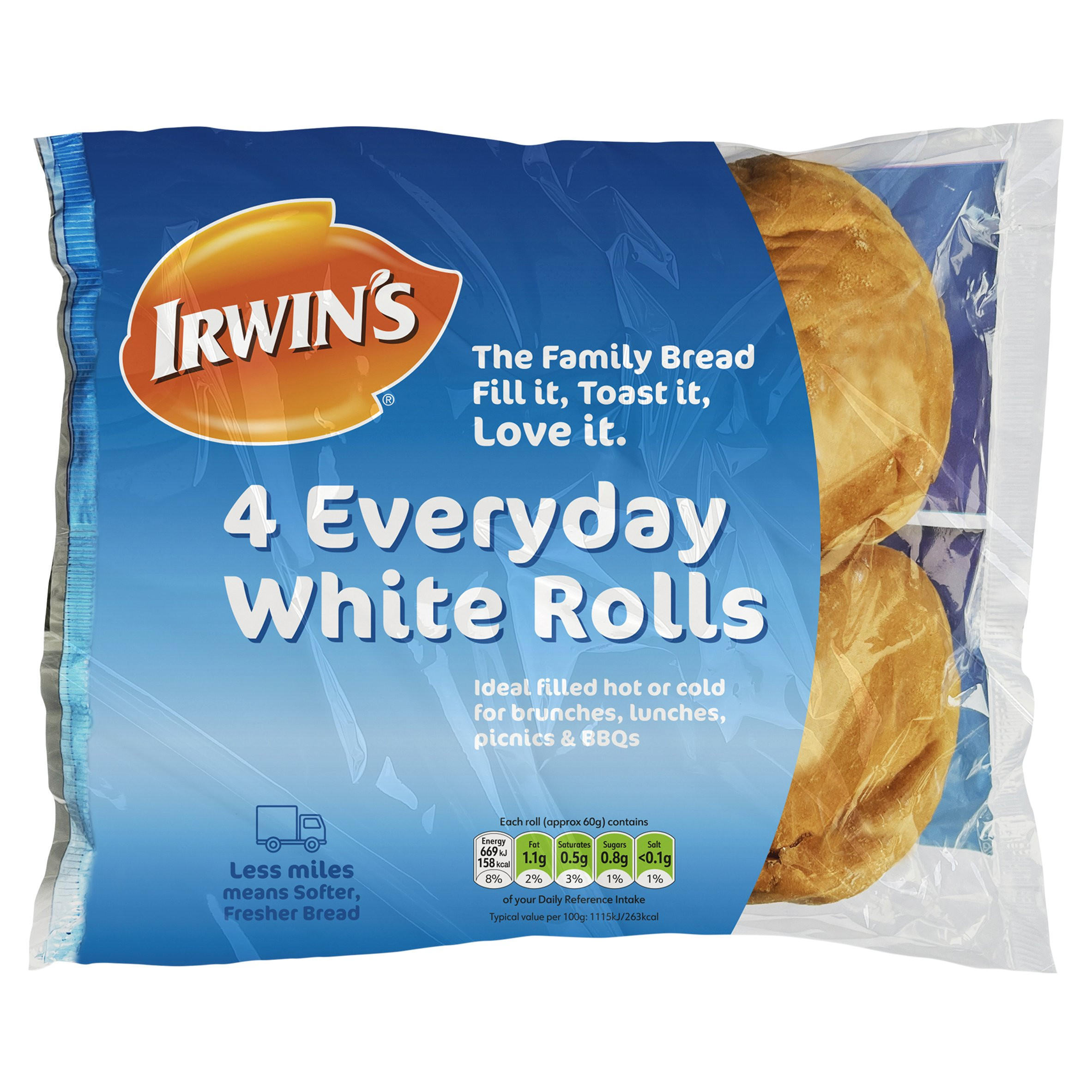 Irwin's 4 Everyday White Rolls