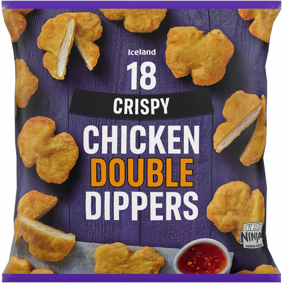 Iceland 18 (Approx.) Chicken Double Dippers 600g