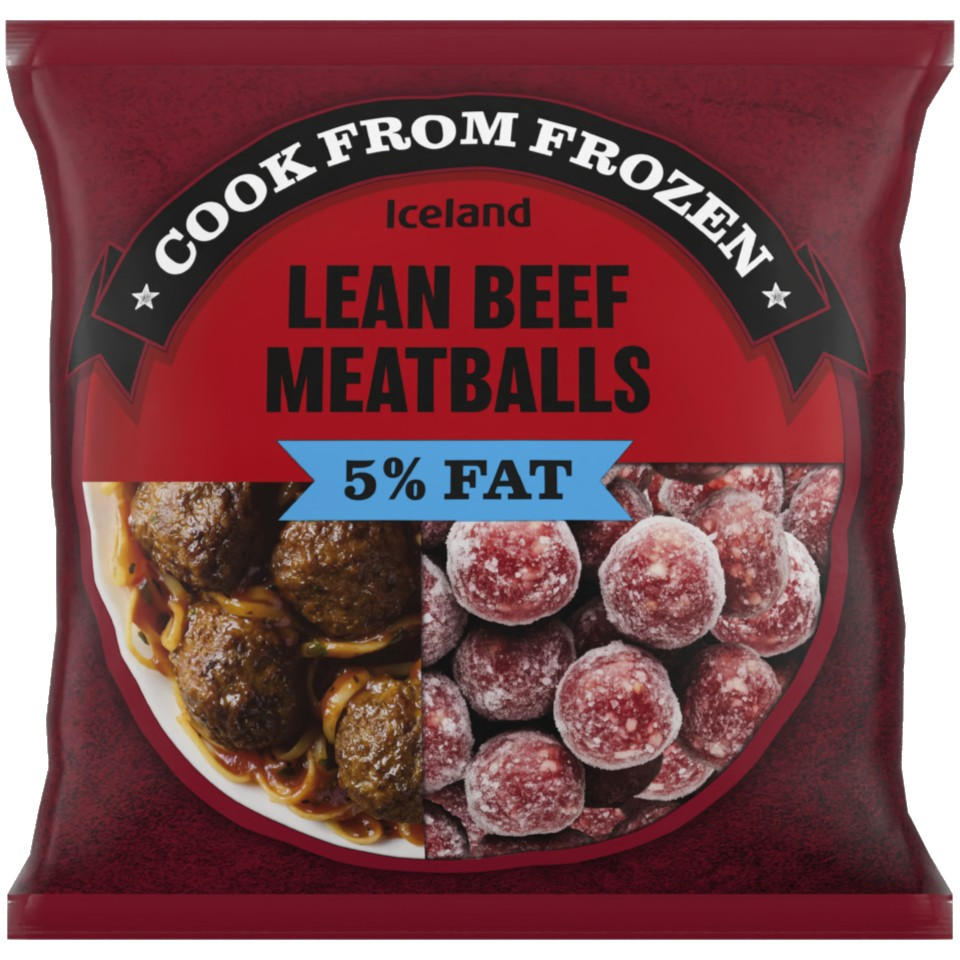 Iceland Lean Beef Meatballs 5% Fat 400g