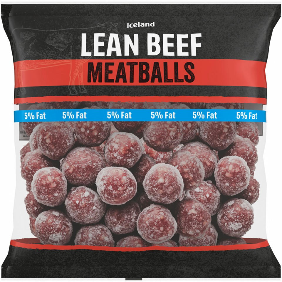 Iceland Lean Beef Meatballs 5% Fat 400g