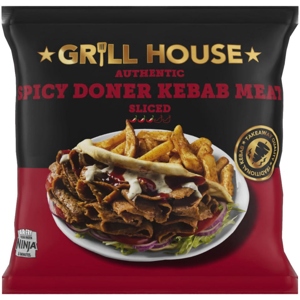 Grill House Authentic Spicy Doner Kebab Meat 350g