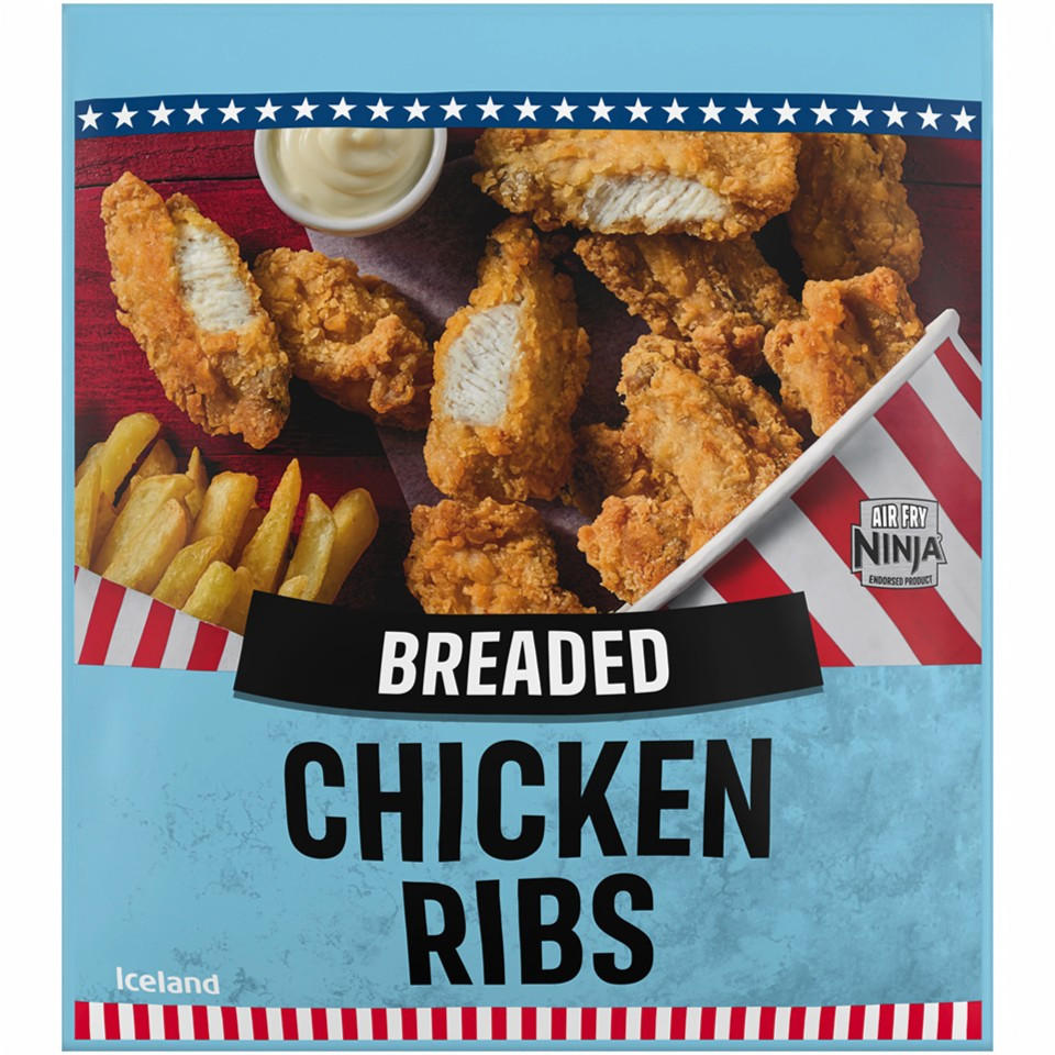 Iceland Breaded Chicken Ribs 500g