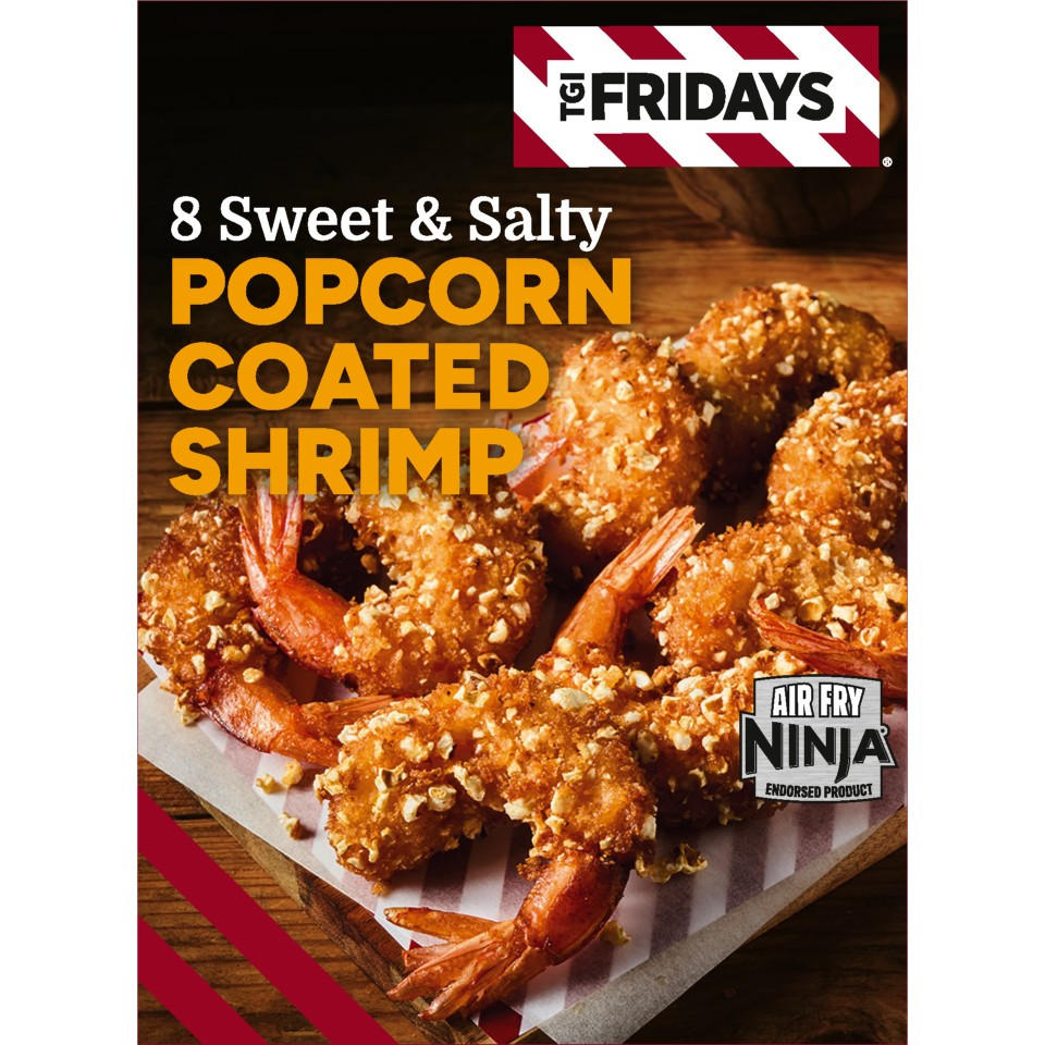TGI Fridays 8 Sweet & Salty Popcorn Coated Shrimp 216g