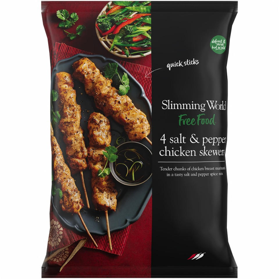 Slimming World 4 Salt & Pepper Chicken Skewers 460g