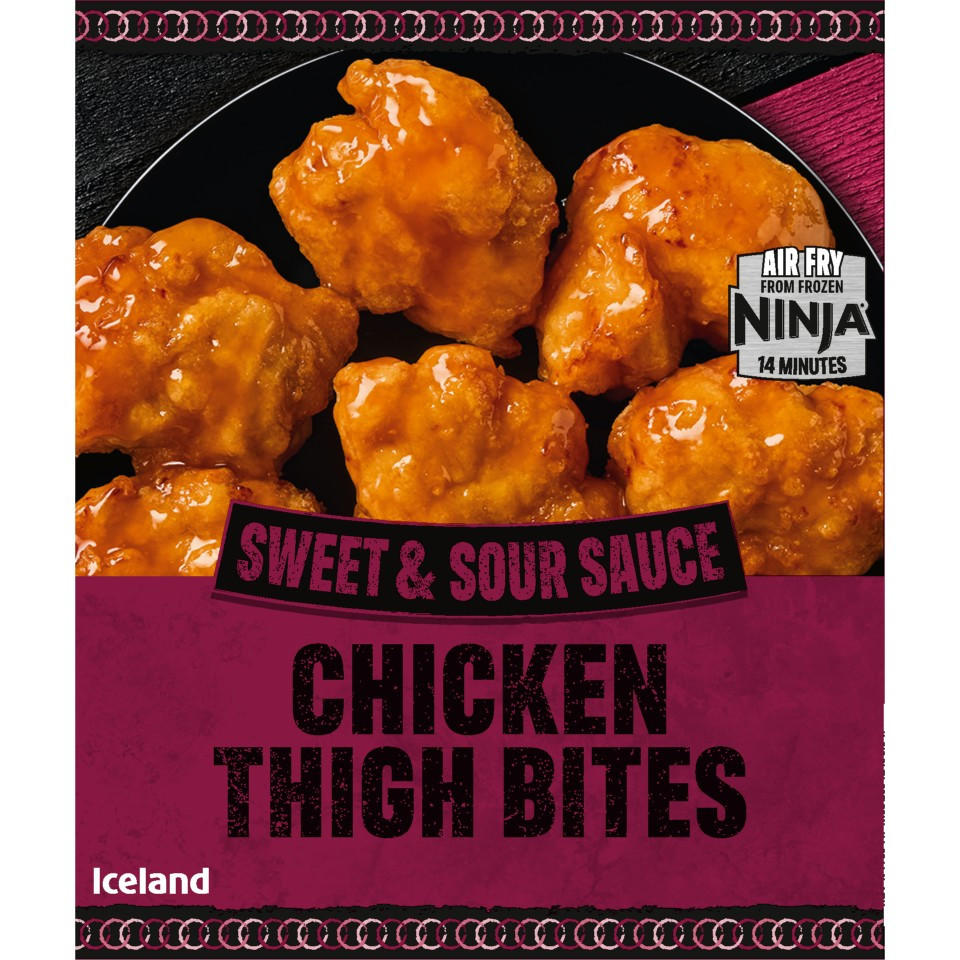 Iceland Sweet & Sour Sauce Chicken Thigh Bites 325g
