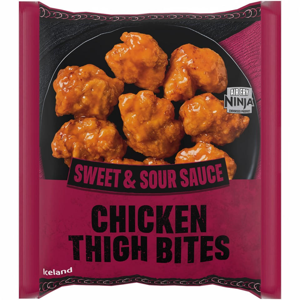 Iceland Sweet & Sour Sauce Chicken Thigh Bites 350g