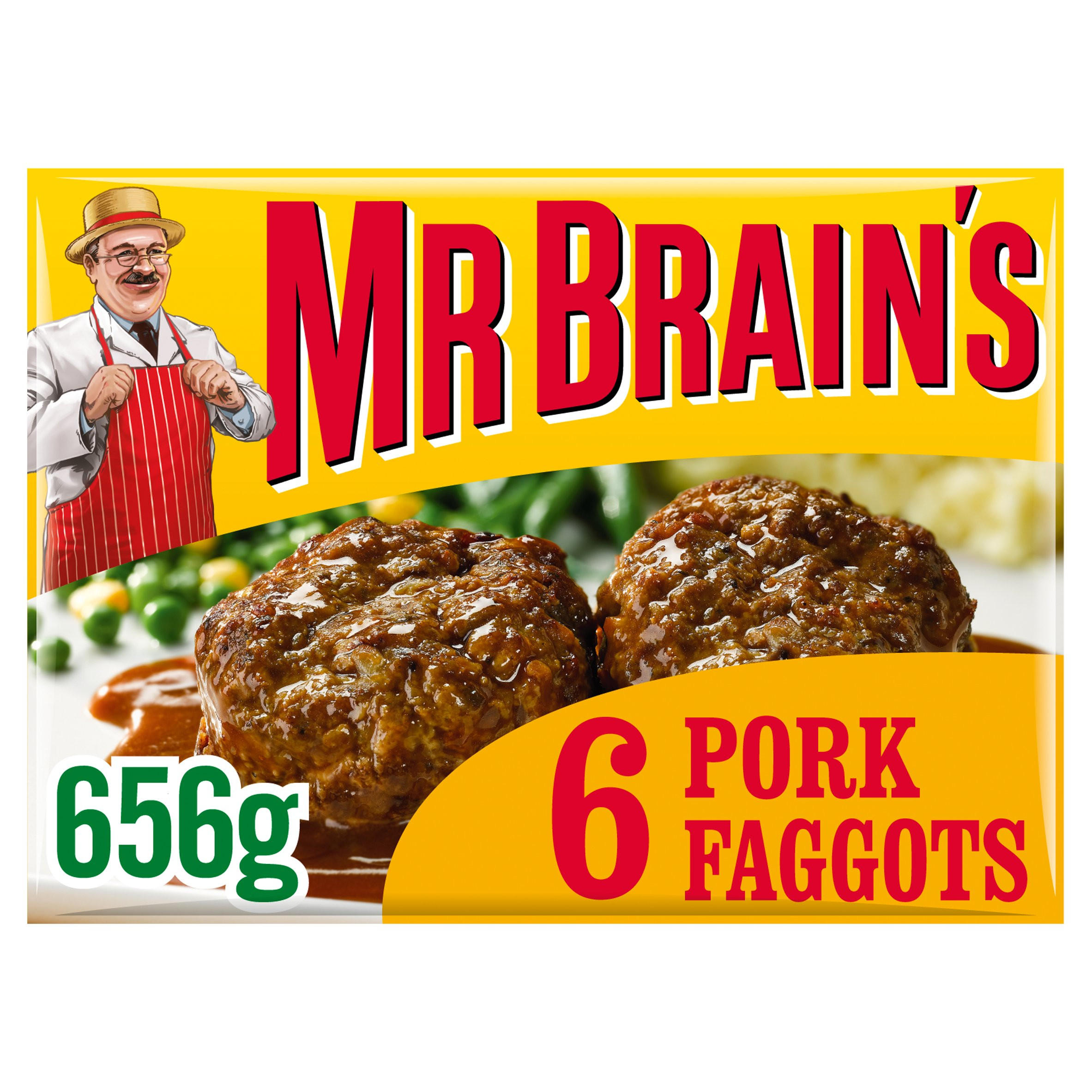Mr Brain's 6 Pork Faggots 656g