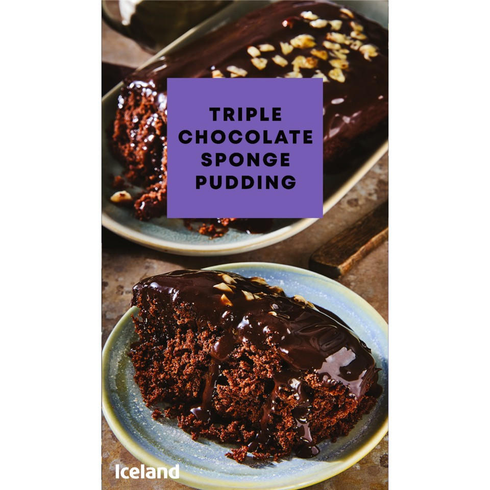 Iceland Triple Chocolate Sponge Pudding 370g
