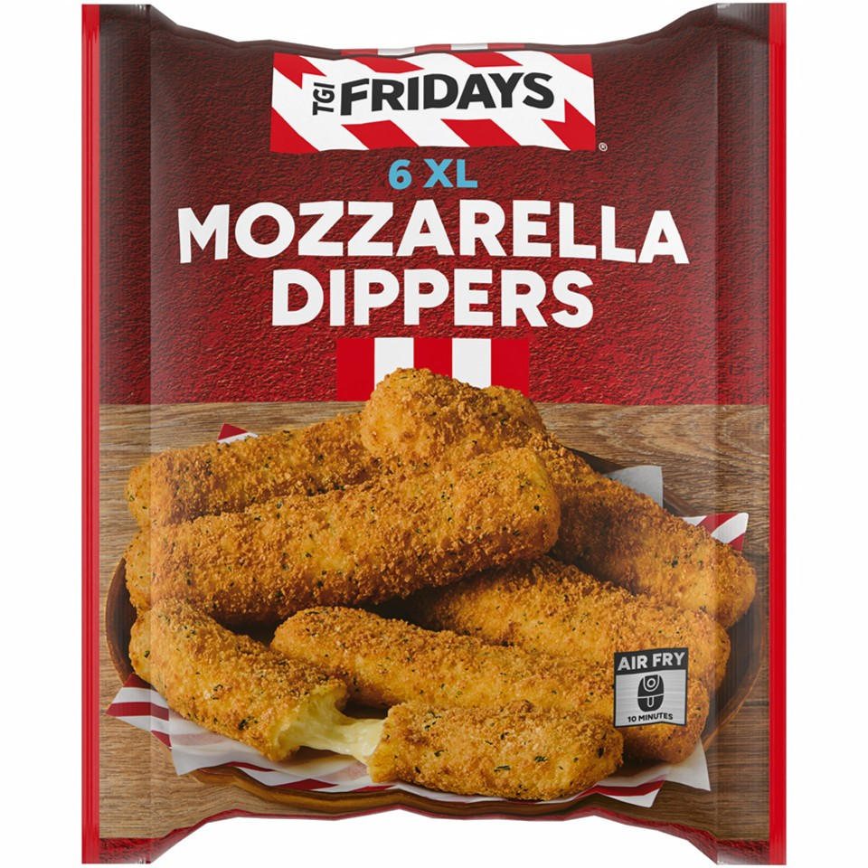 TGI Fridays 6 XL Mozzarella Dippers 294g