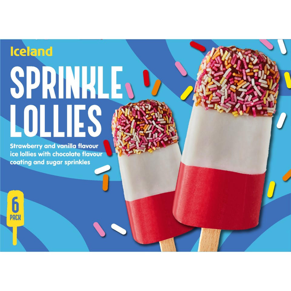 Iceland 6 Sprinkle Lollies 326g