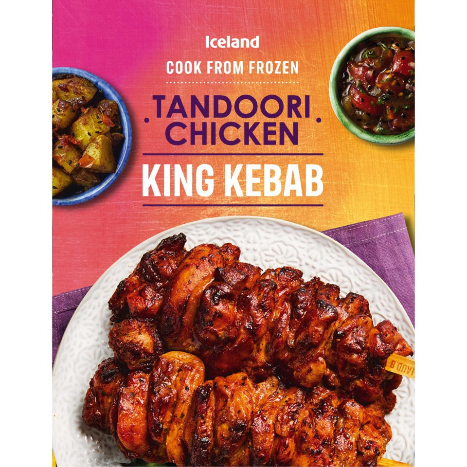 Iceland Tandoori Chicken King Kebab 924g