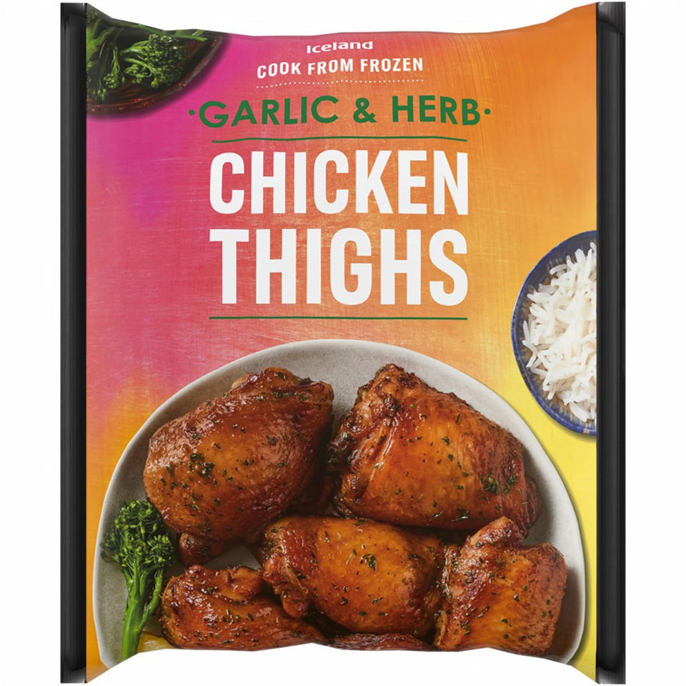 Iceland Garlic & Herb Chicken Thighs 800g