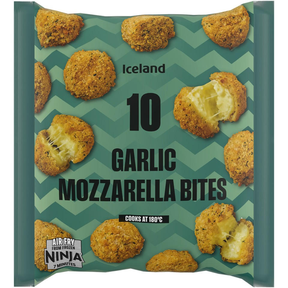 Iceland 10 (approx.) Garlic Mozzarella Bites 170g