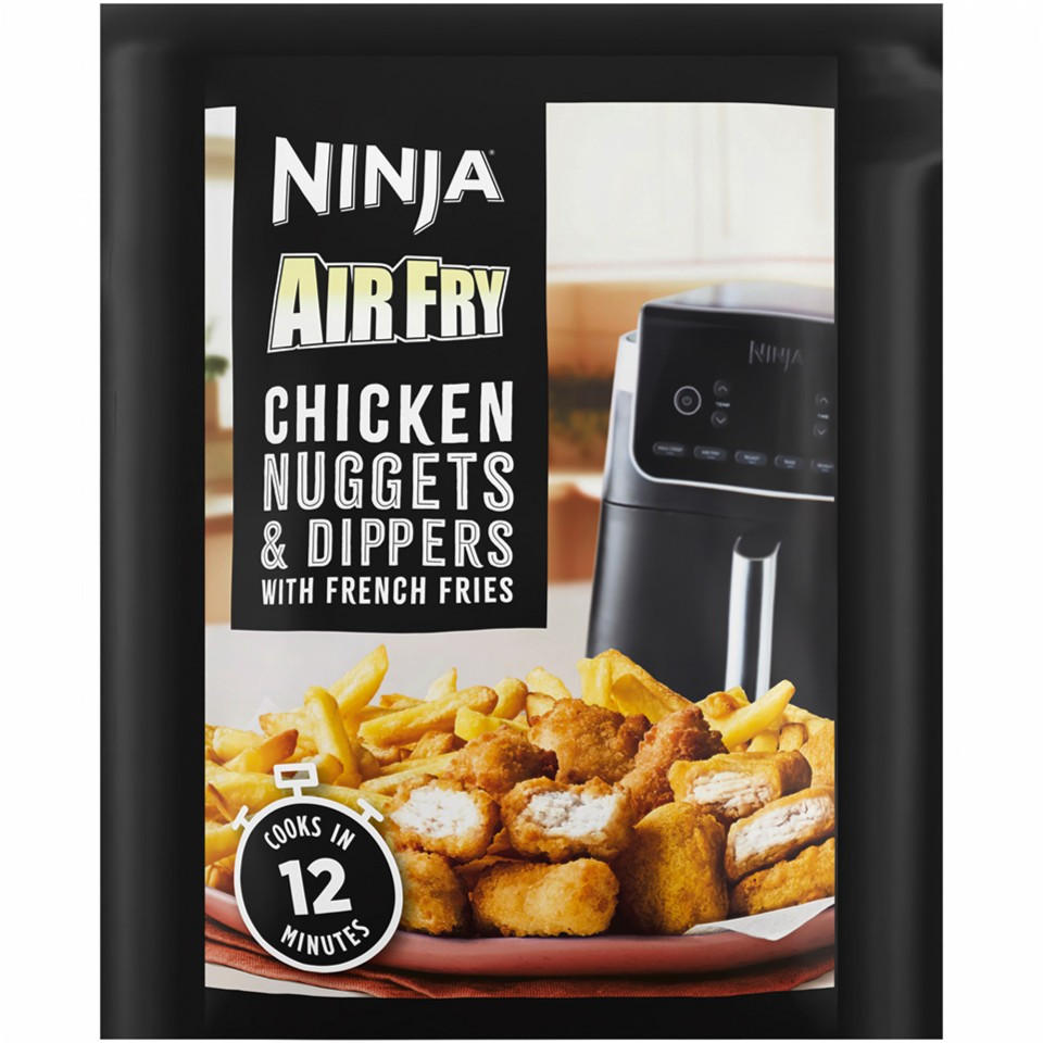 Ninja Air Fry Chicken Nuggets & Dippers with French Fries 400g