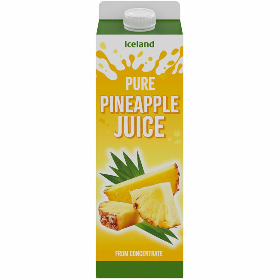 Iceland Pineapple Juice From Concentrate 1 litre
