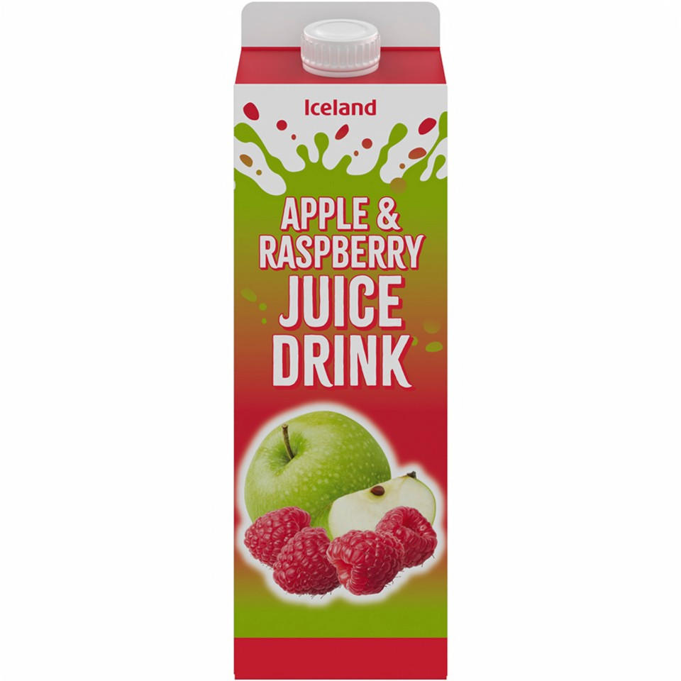 Iceland Apple & Raspberry Juice Drink 1 litre