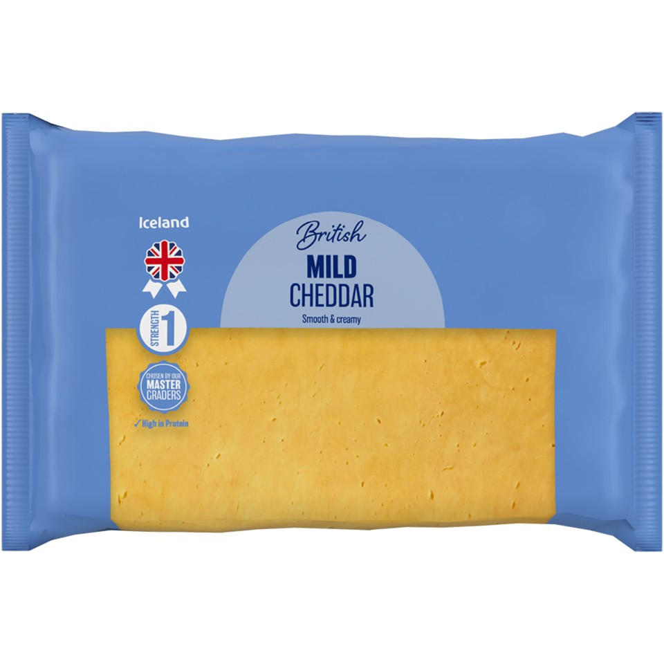 Iceland British Mild Cheddar 750g