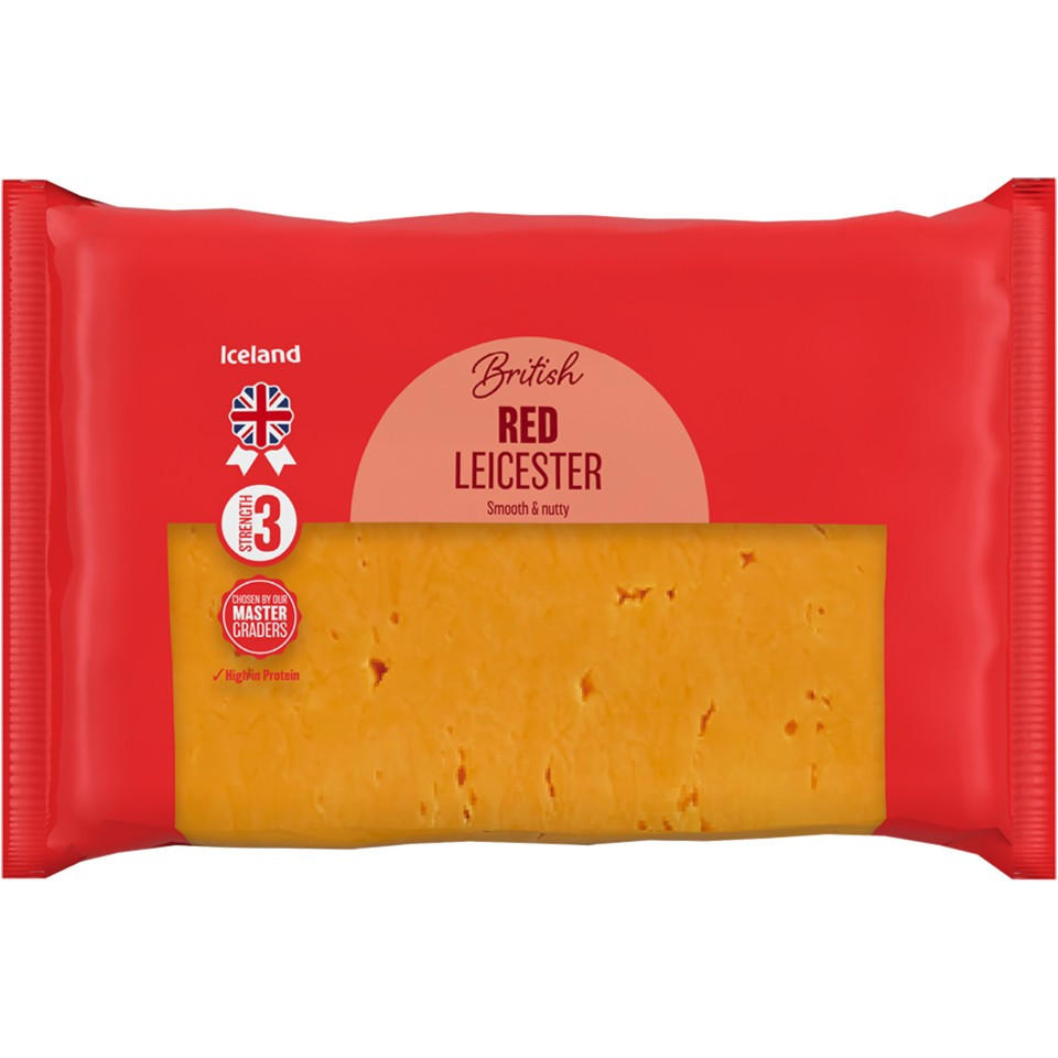 Iceland British Red Leicester 750g