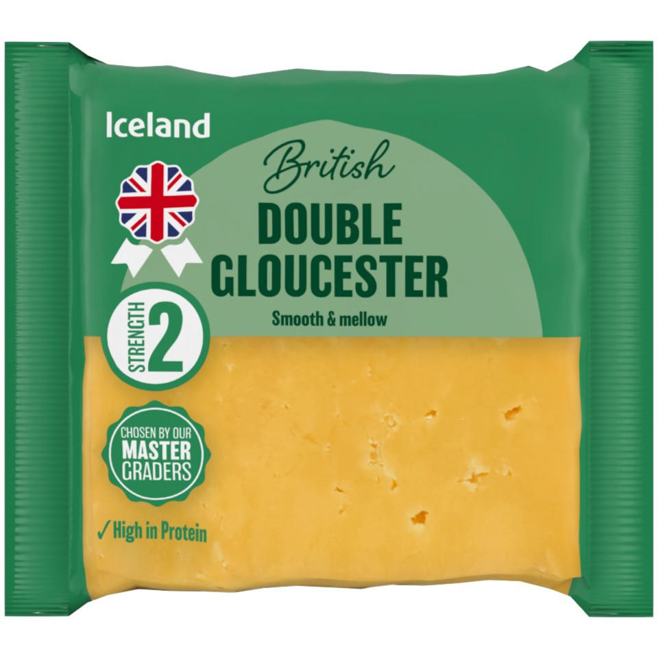 Iceland British Double Gloucester 250g