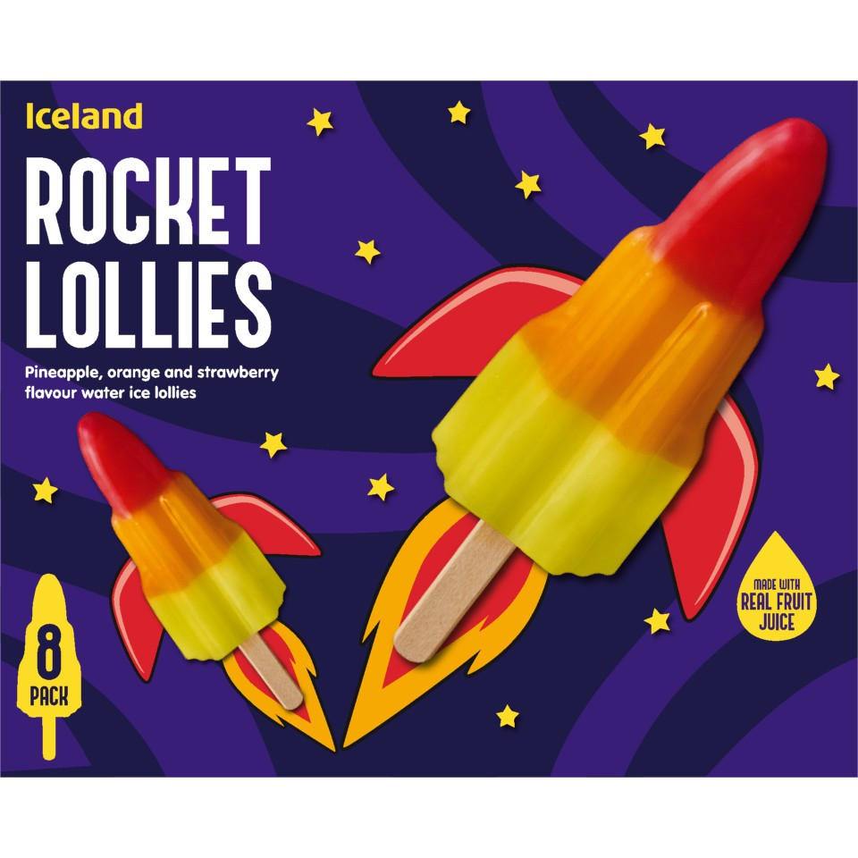 Iceland 8 Rocket Lollies 480g