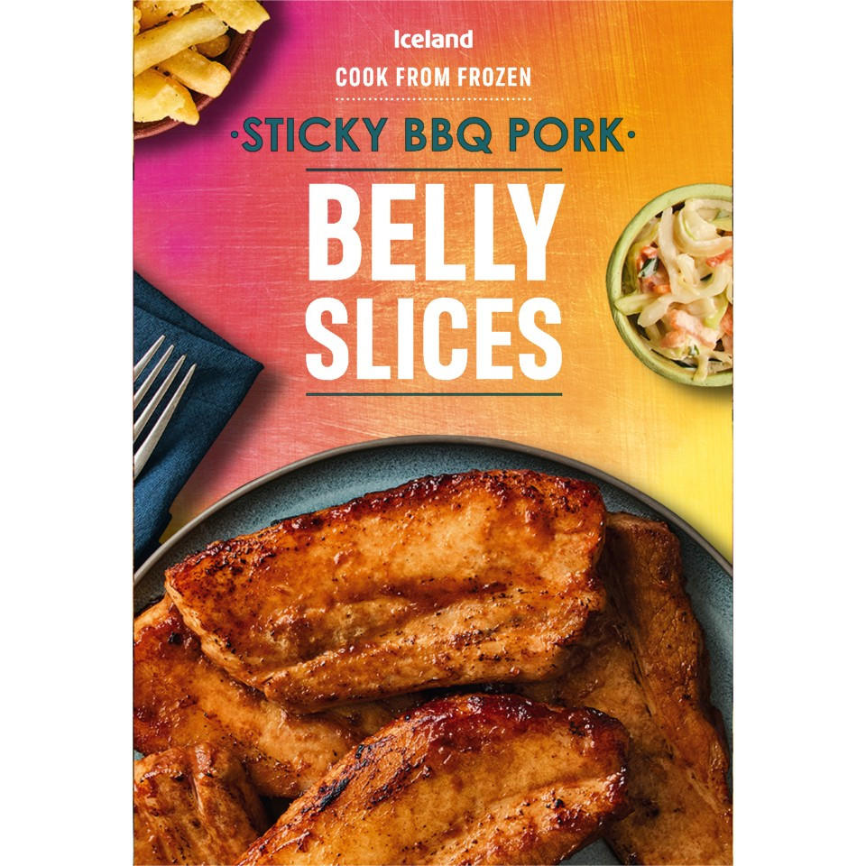 Iceland Sticky BBQ Pork Belly Slices 300g