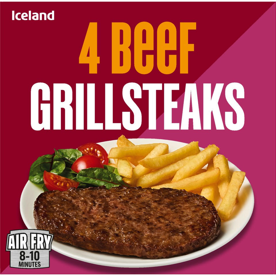 Iceland 4 Beef Grillsteaks 300g