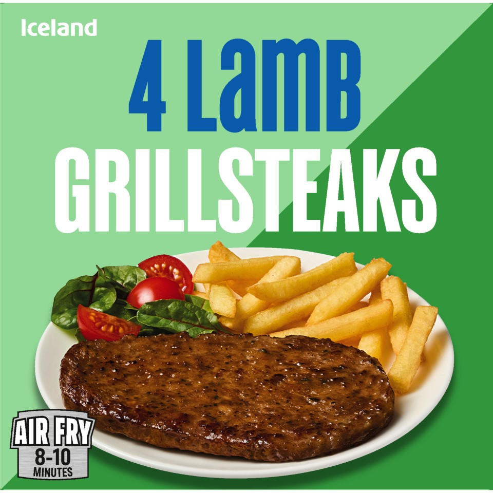 Iceland 4 Lamb Grillsteaks 300g