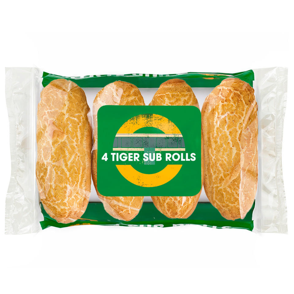 The Daily Bakery 4 Tiger Sub Rolls