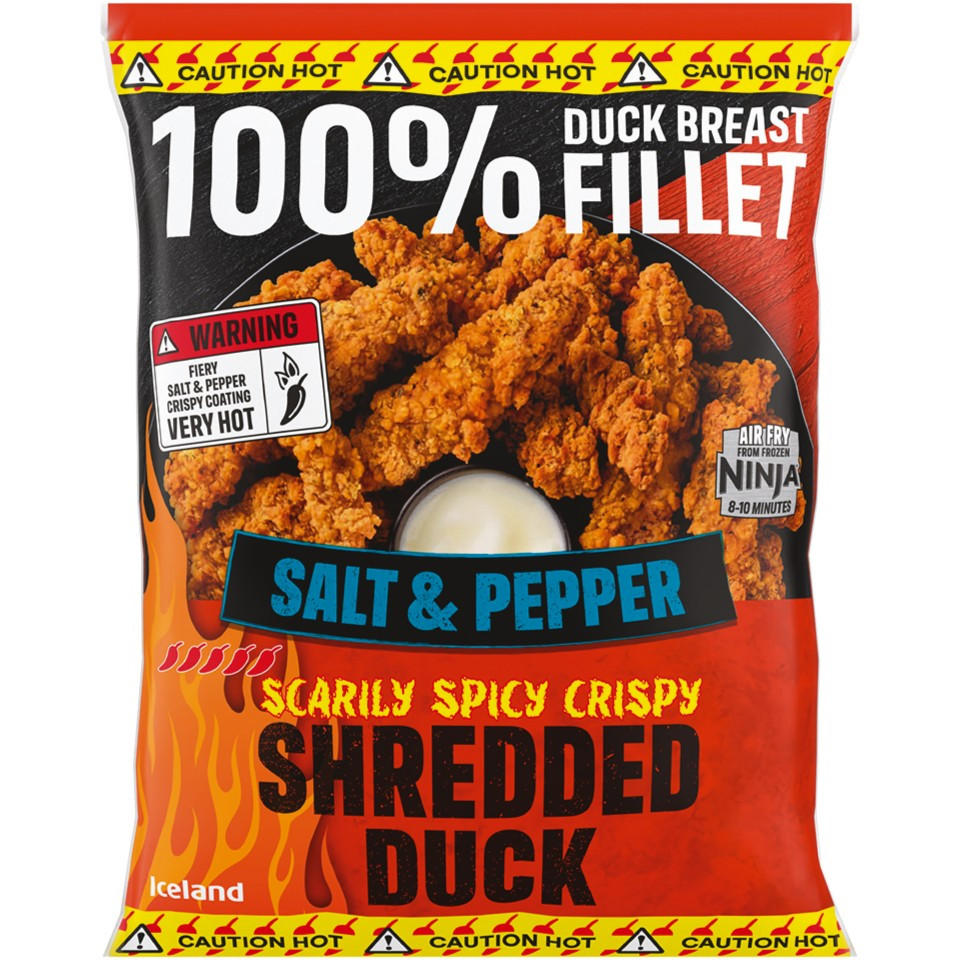 Iceland Scarily Spicy Crispy Shredded Duck 400g