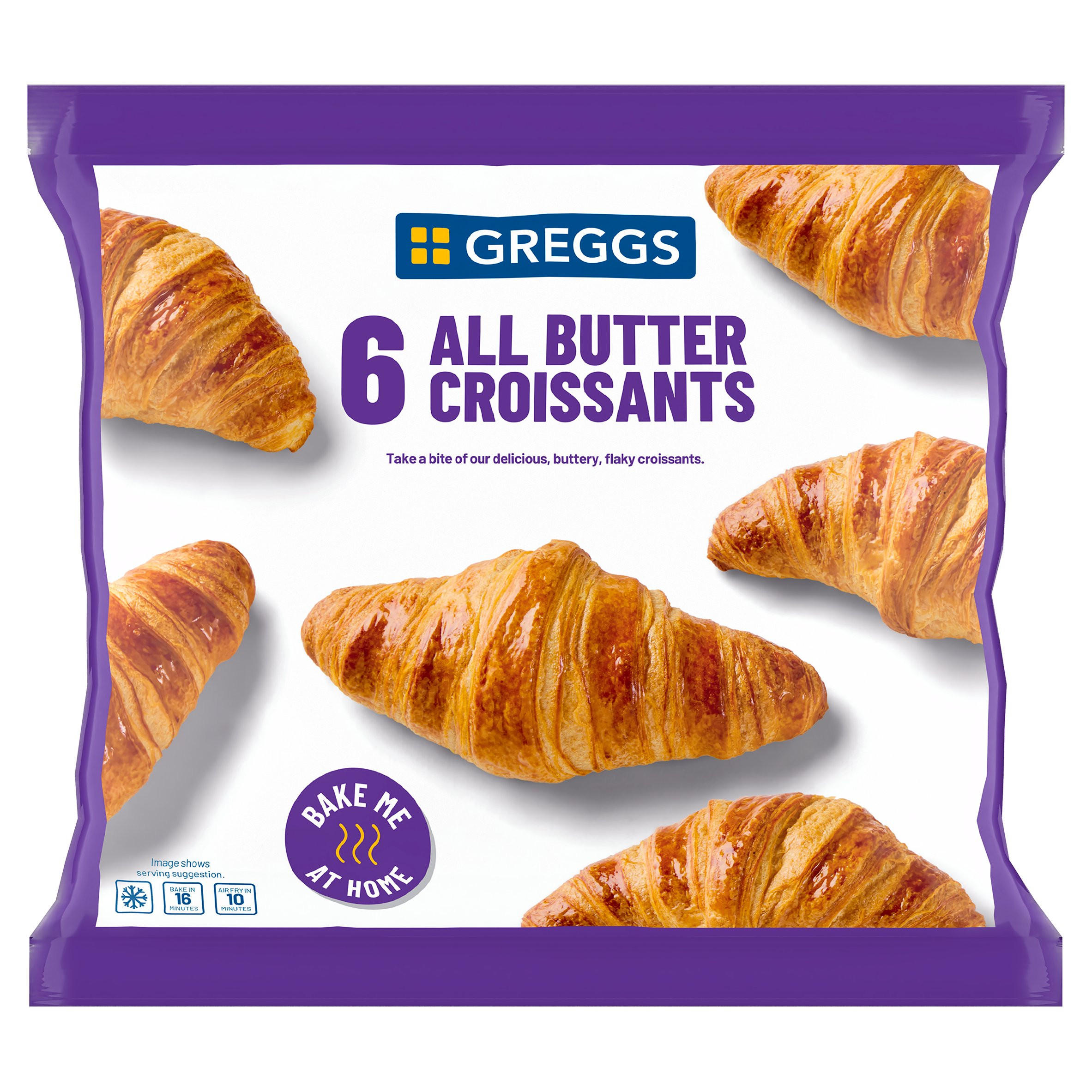 Greggs 6 All Butter Croissants 330g