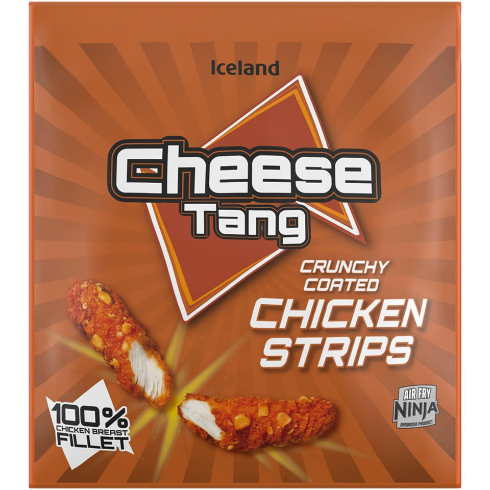 Iceland Cheese Tang Crunchy Coated Chicken Strips 500g