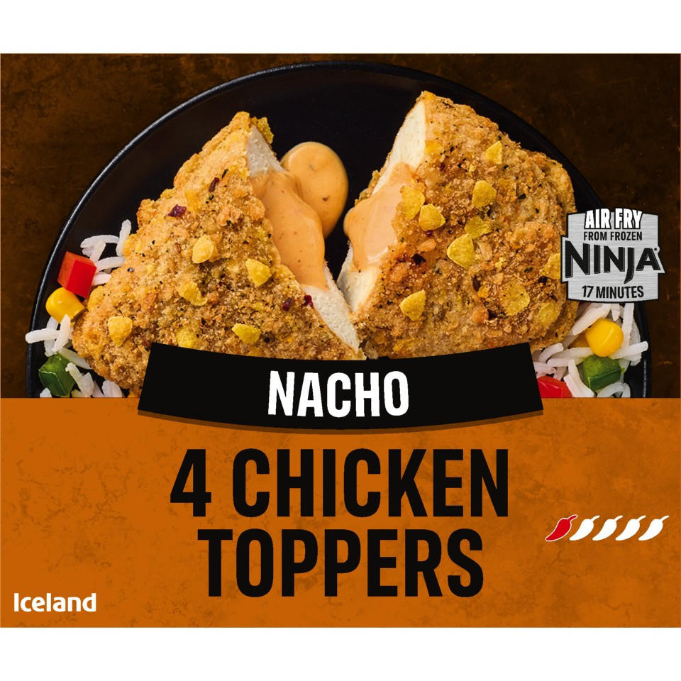 Iceland Nacho 4 Chicken Toppers 400g