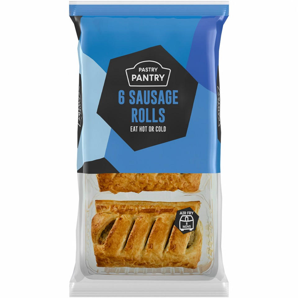 The Pastry Pantry 6 Sausage Rolls