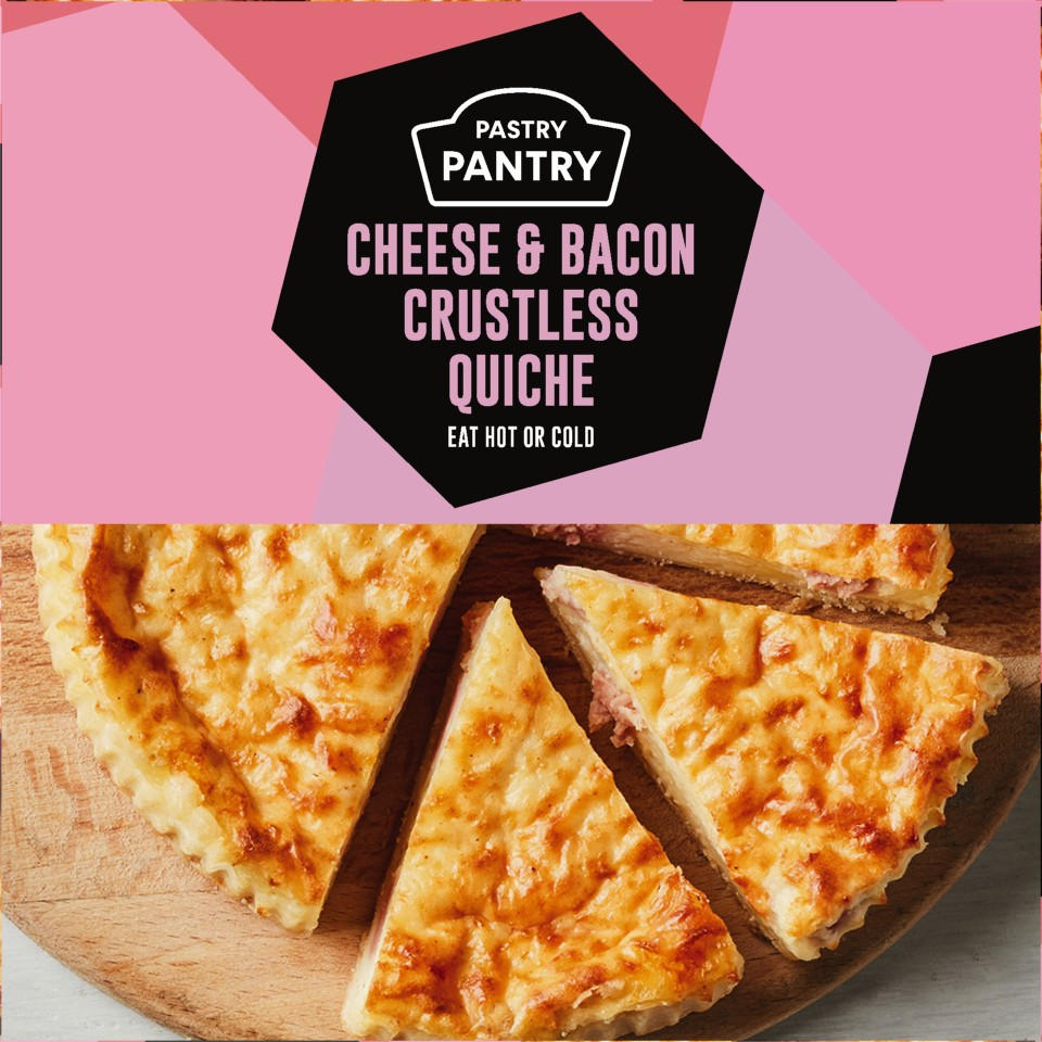 The Pastry Pantry Cheese and Bacon Crustless Quiche 340g