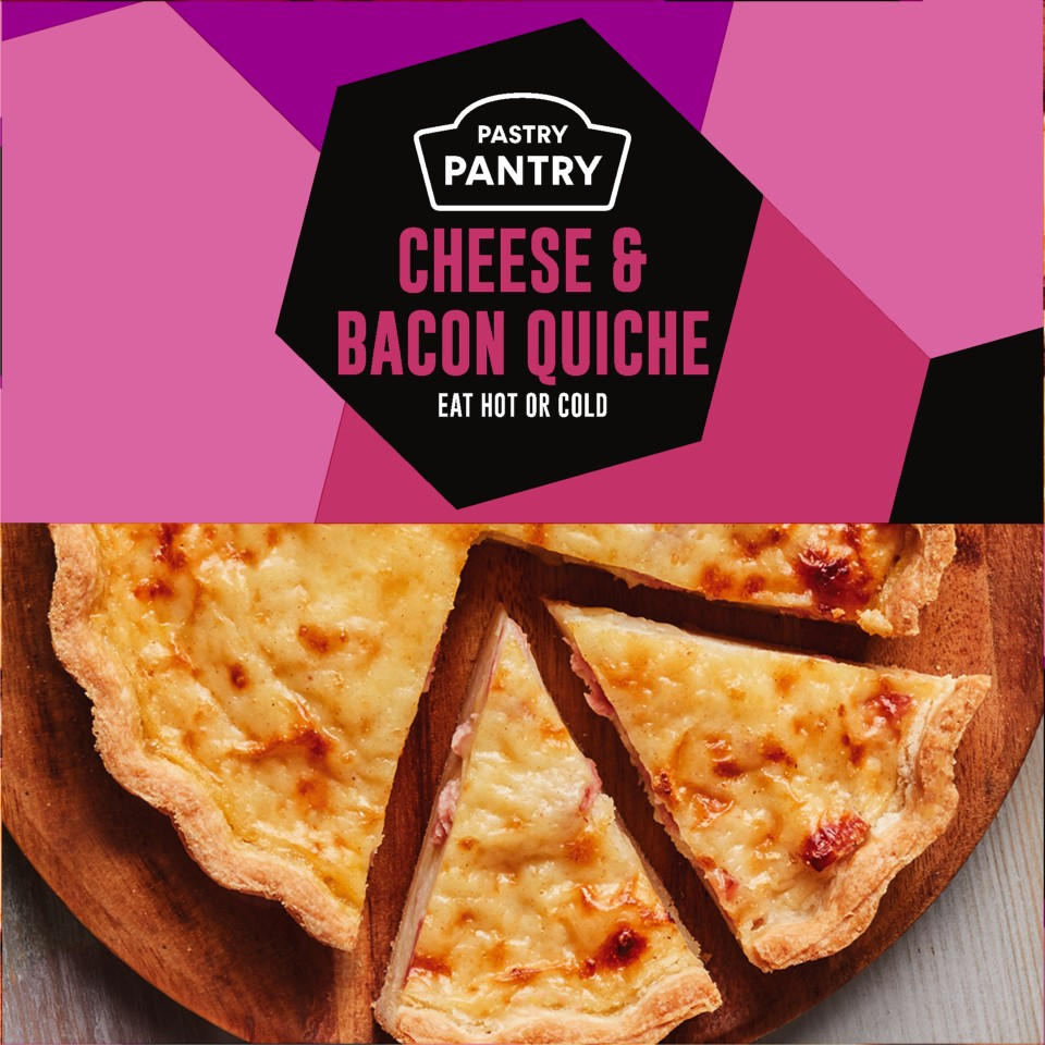 The Pastry Pantry Cheese and Bacon Quiche 375g